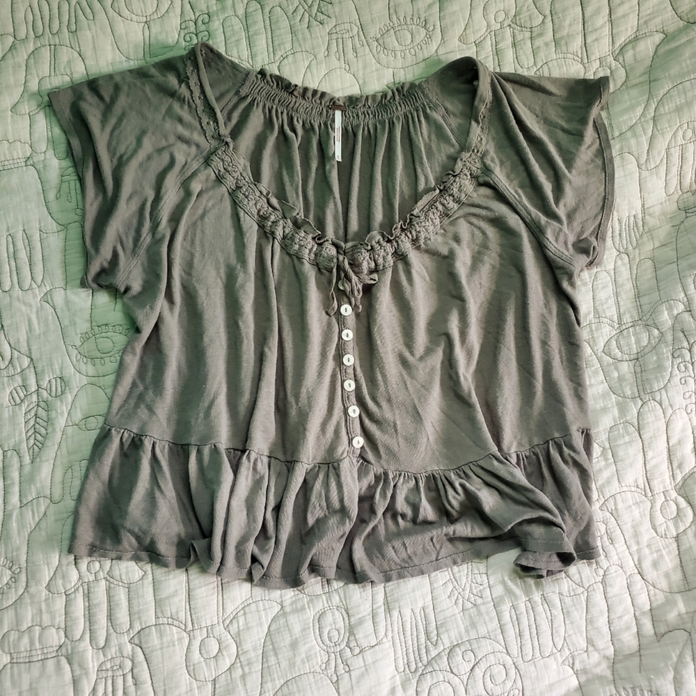Free People Babydoll Tee